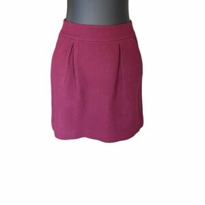 LOFT Plum Women's Lined Cotton Mini Skirt Size 2/4/6